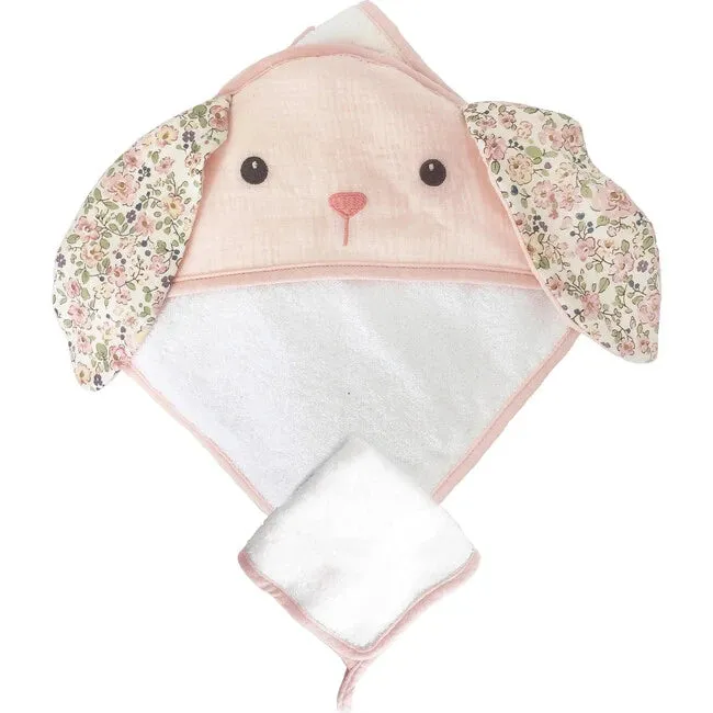 Mon Ami Petit Bunny Terry Muslin Towel / Washcloth Set