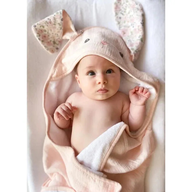 Mon Ami Petit Bunny Terry Muslin Towel / Washcloth Set