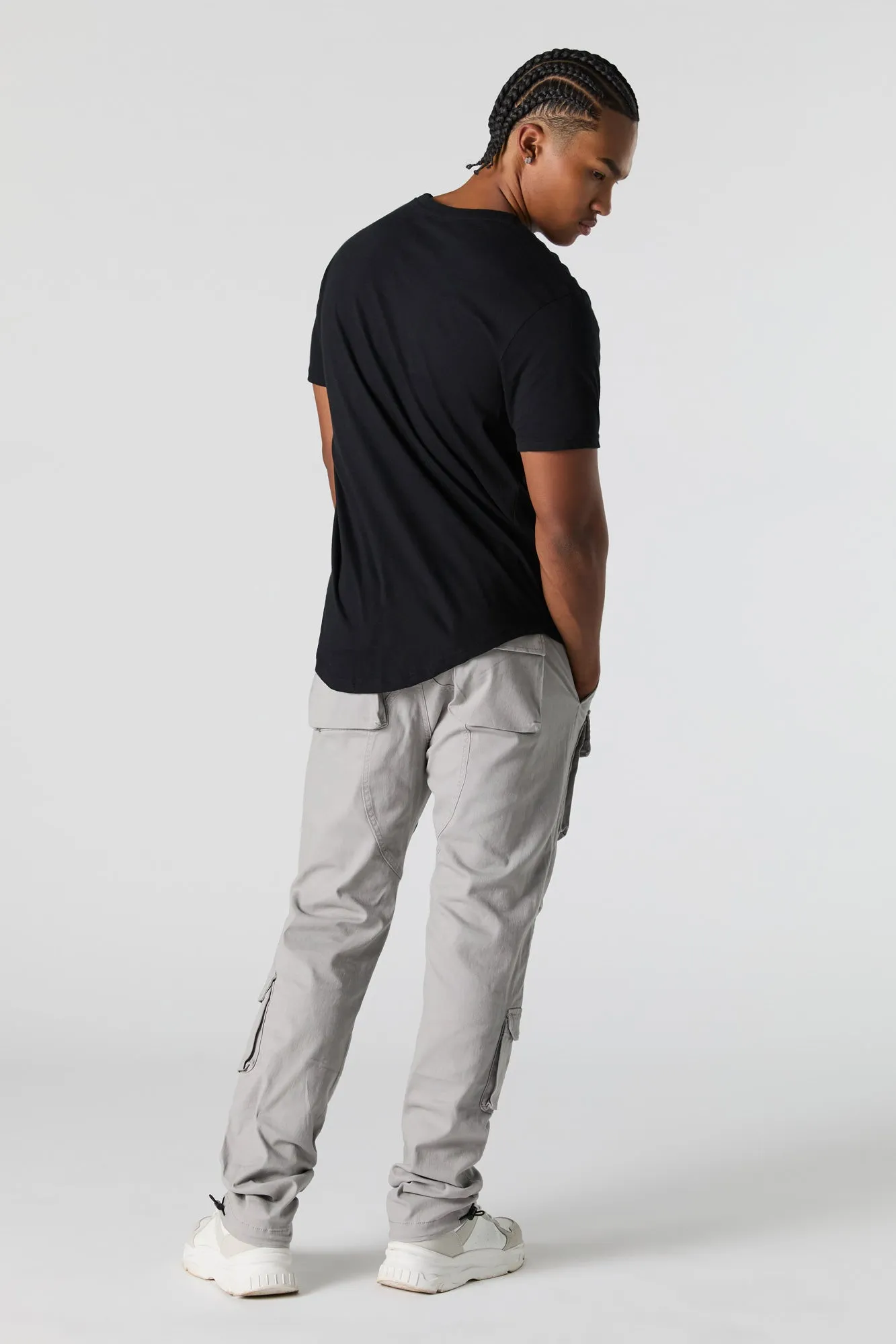 Multi Pocket Open Bottom Cargo Jogger