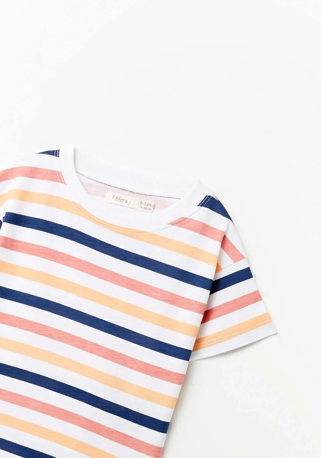 Multi Striped T-Shirts - Orange