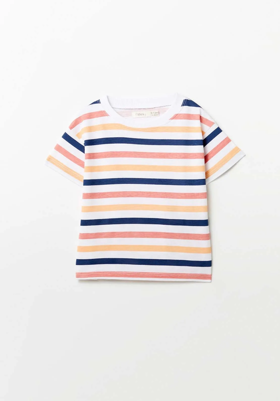 Multi Striped T-Shirts - Orange