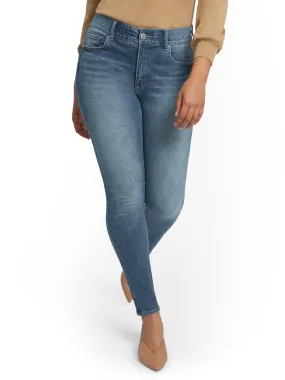 Mya Super High-Waisted Shaping No Gap Super-Skinny Ankle Jeans - Light Wash