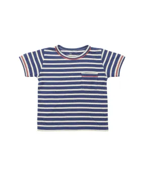 Navy Marine Stripe Willie T-Shirt