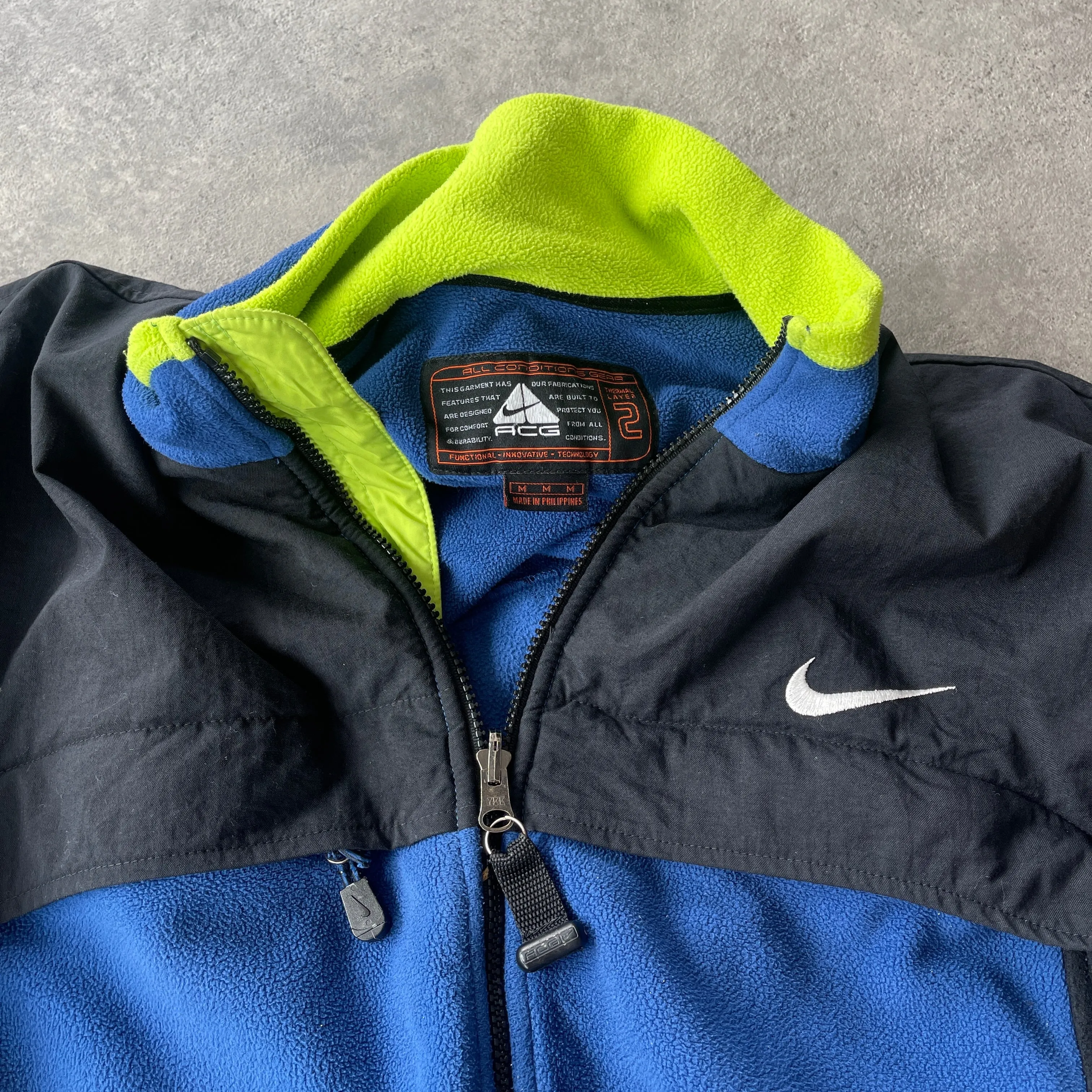 Nike ACG RARE 1990s heavyweight Polartec fleece jacket (M)