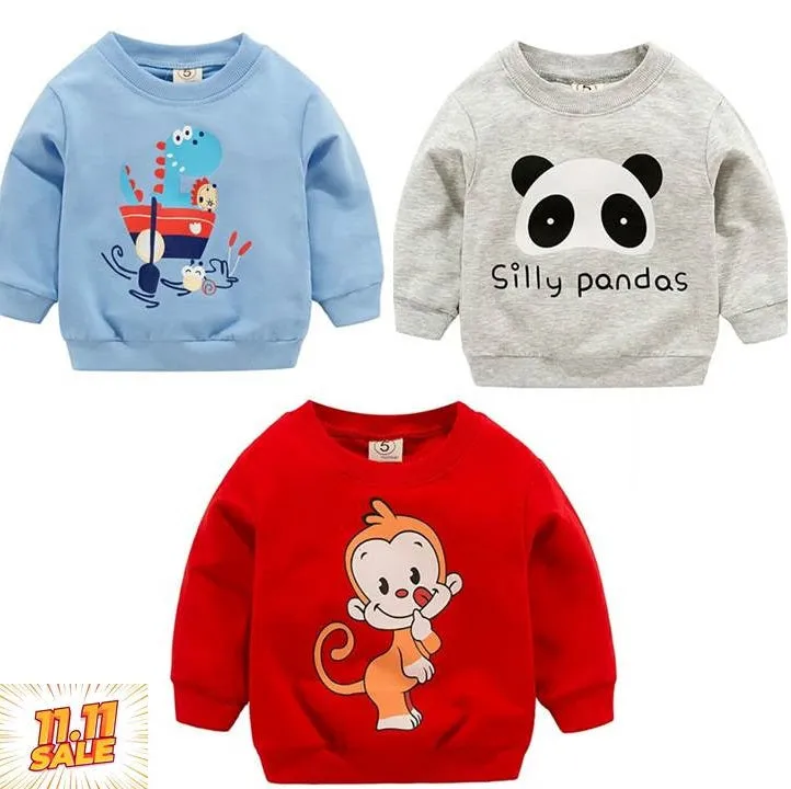 Pack of 3 Printed Sweat Shirts For Kids