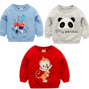 Pack of 3 Printed Sweat Shirts For Kids