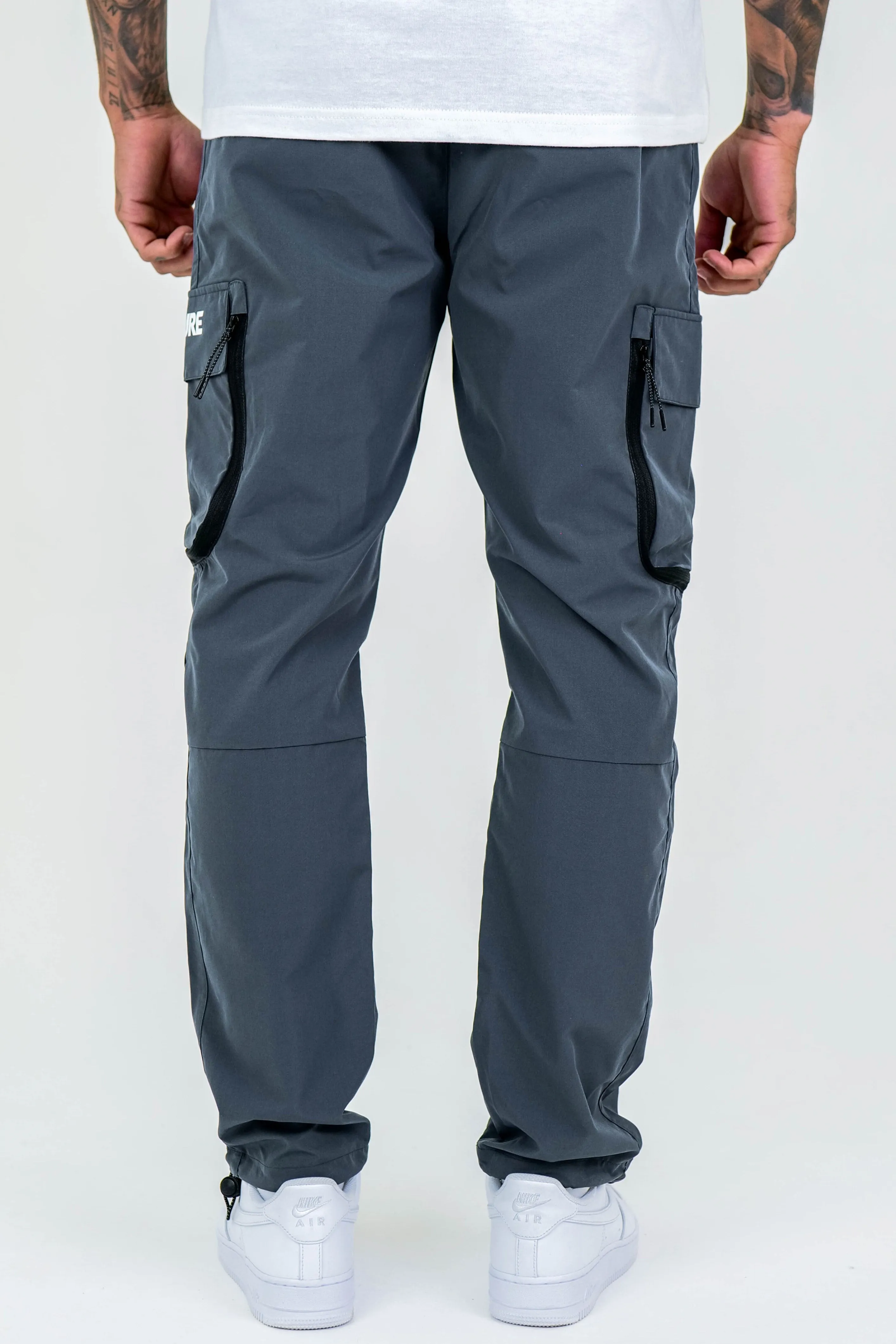 Parkfield Tapered Cargo Woven Pants - Dark Grey