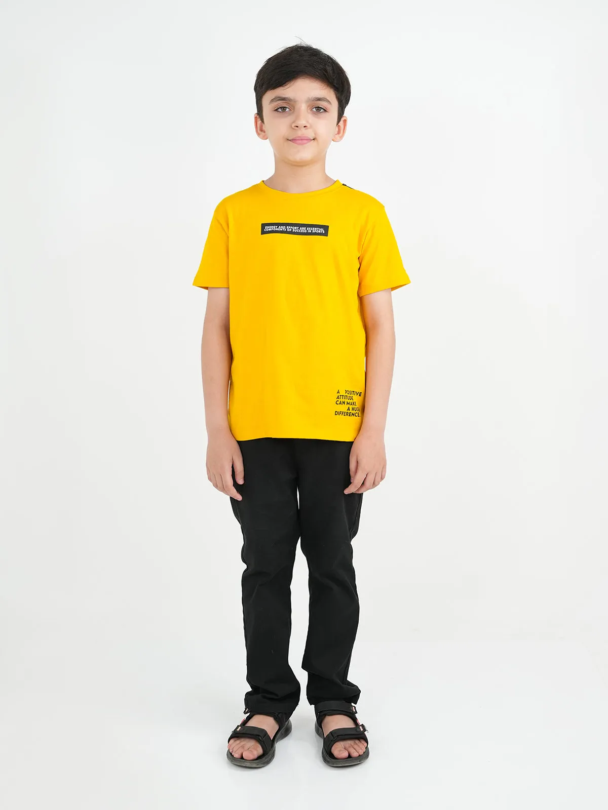 "OBA" Kids Casual Summer Crewneck T-Shirt