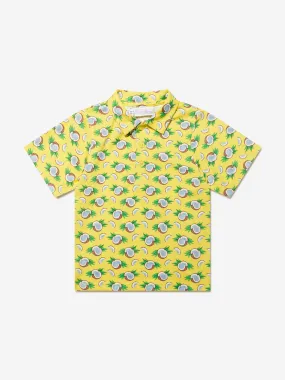 Rachel Riley Boys Coconut Polo Shirt in Yellow