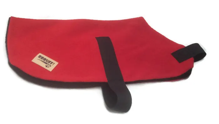 Red dog coat, extra thick polar fleece dog rug, xs,sml, lge, xxl, 4xl, greyhound