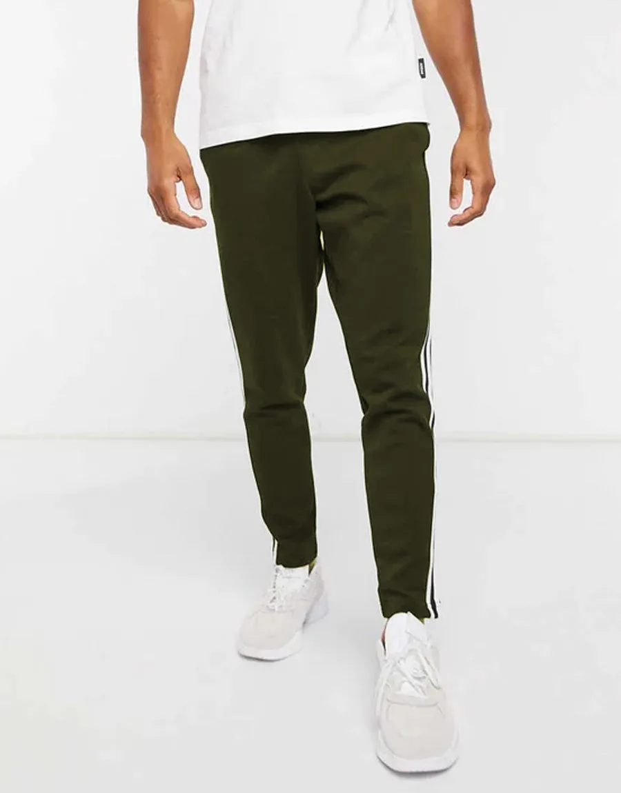 RZA Mens Super Soft Stripped Summer Trouser - OLIVE