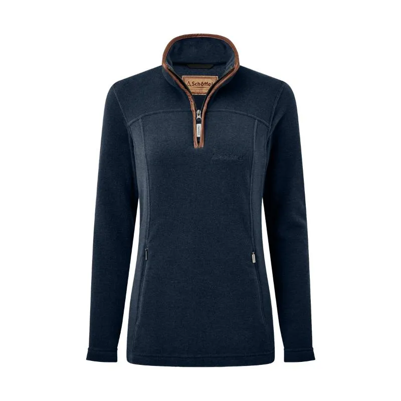 Schoffel Tilton 1/4 Zip Fleece - Navy