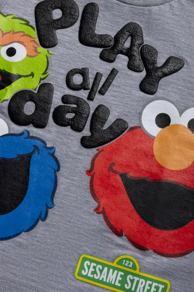 Sesame Street 2Pack T-Shirt Navy & Grey