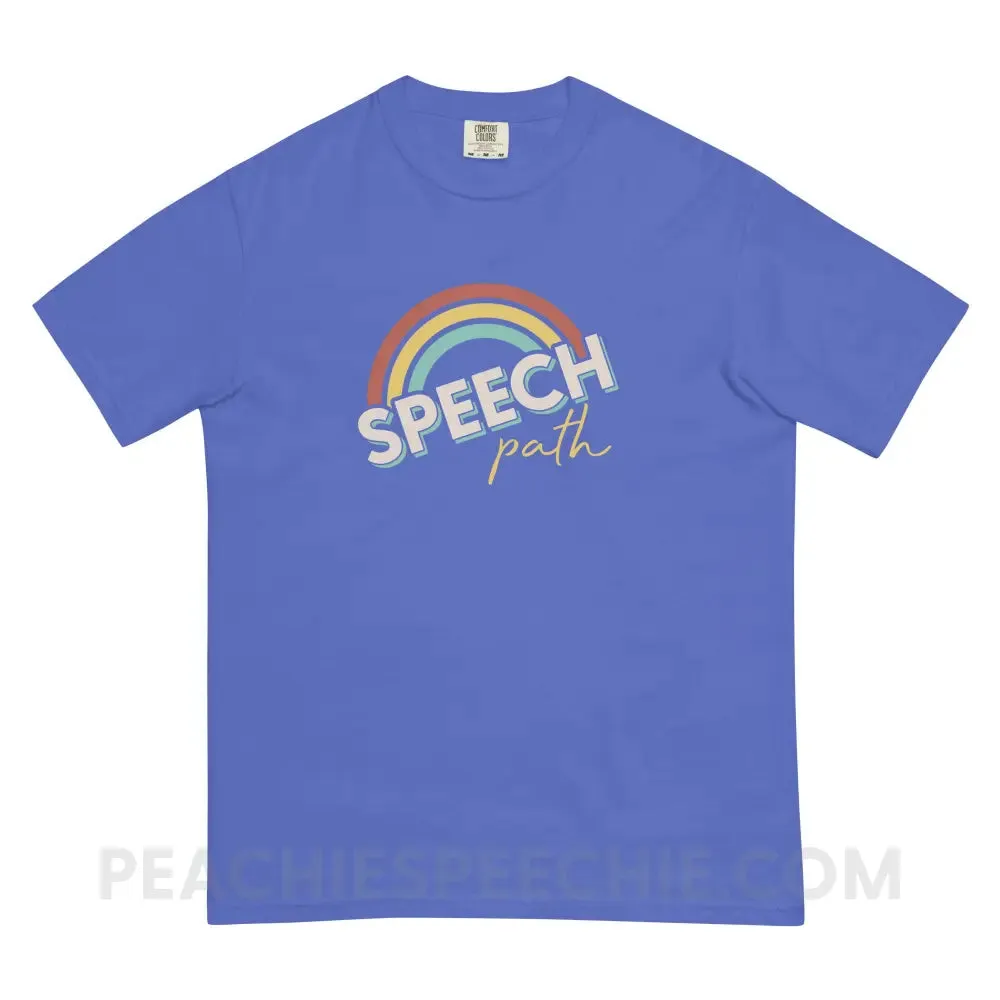 Speech Path Rainbow Comfort Colors Tee