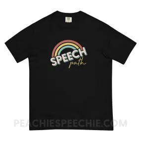 Speech Path Rainbow Comfort Colors Tee