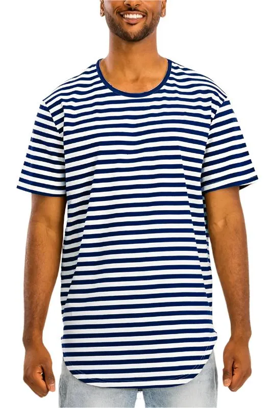 Striped Elongated Tshirt