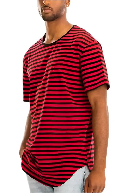 Striped Elongated Tshirt