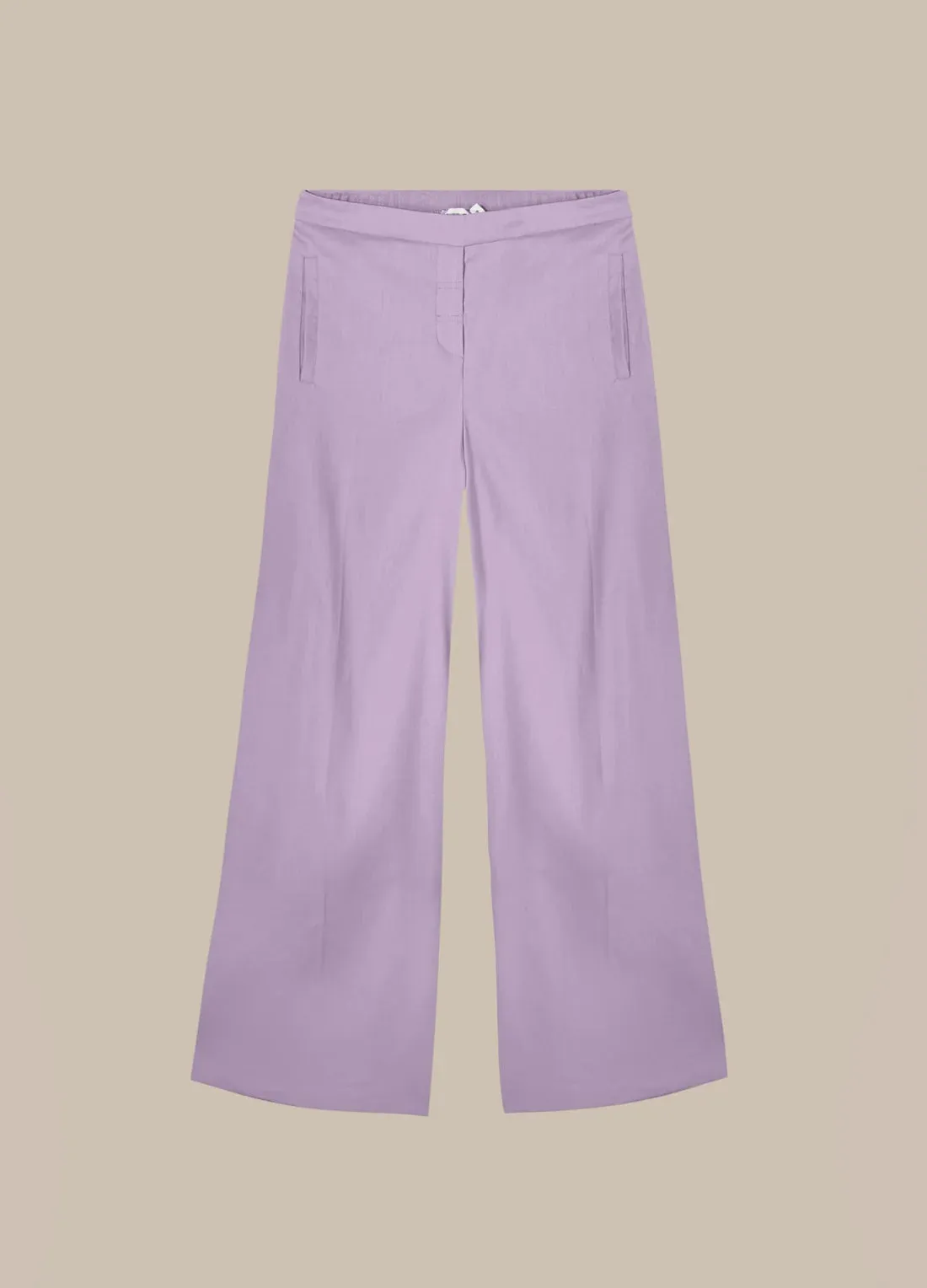 Summum Soft Orchid Trousers Linen Blend