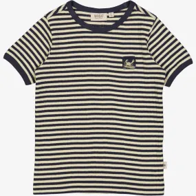 T-Shirt Surfcrab Badge - midnight stripe