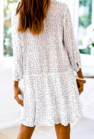 White Polka Dot Dress