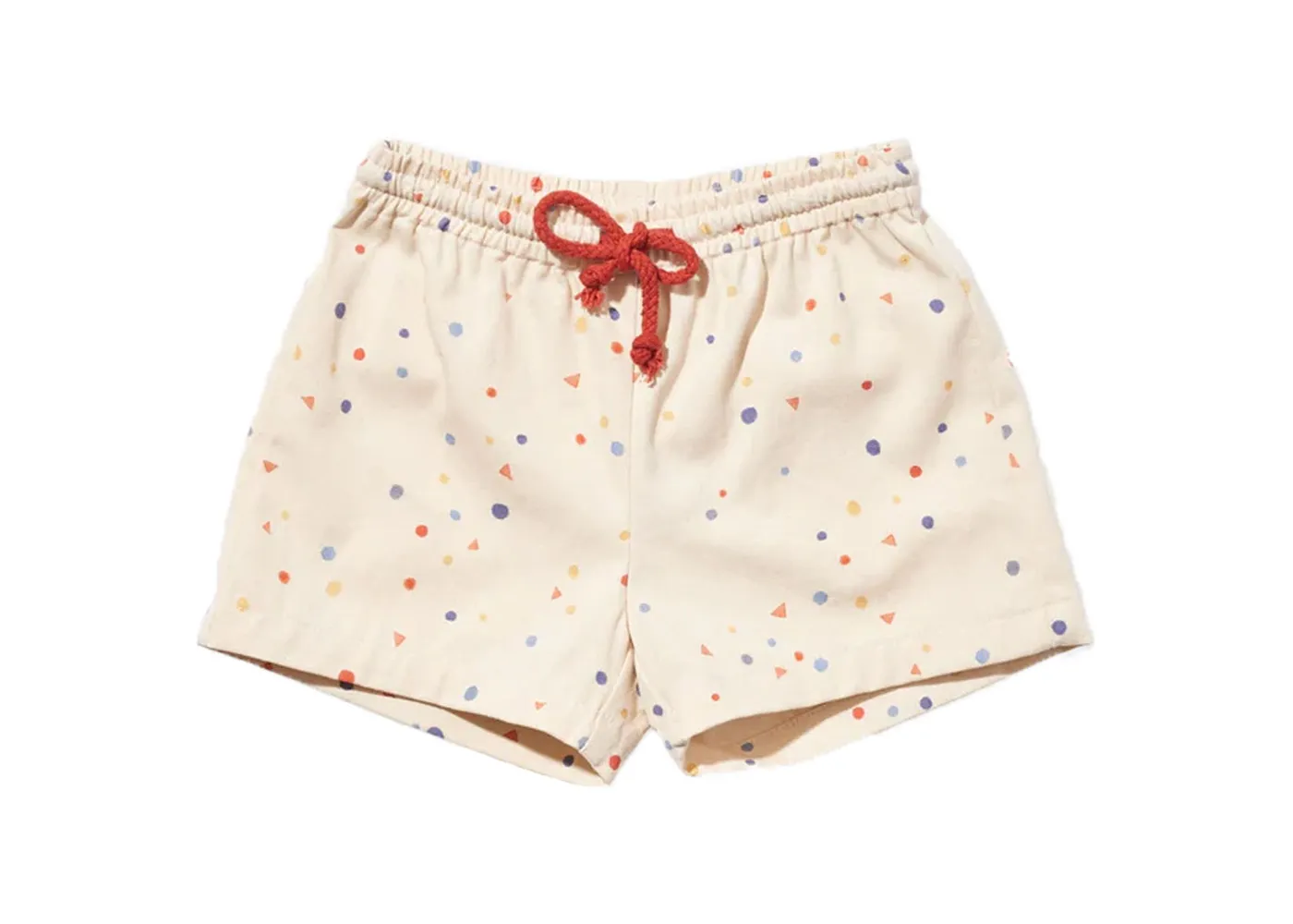 White Signature Dot Bingo Shorts