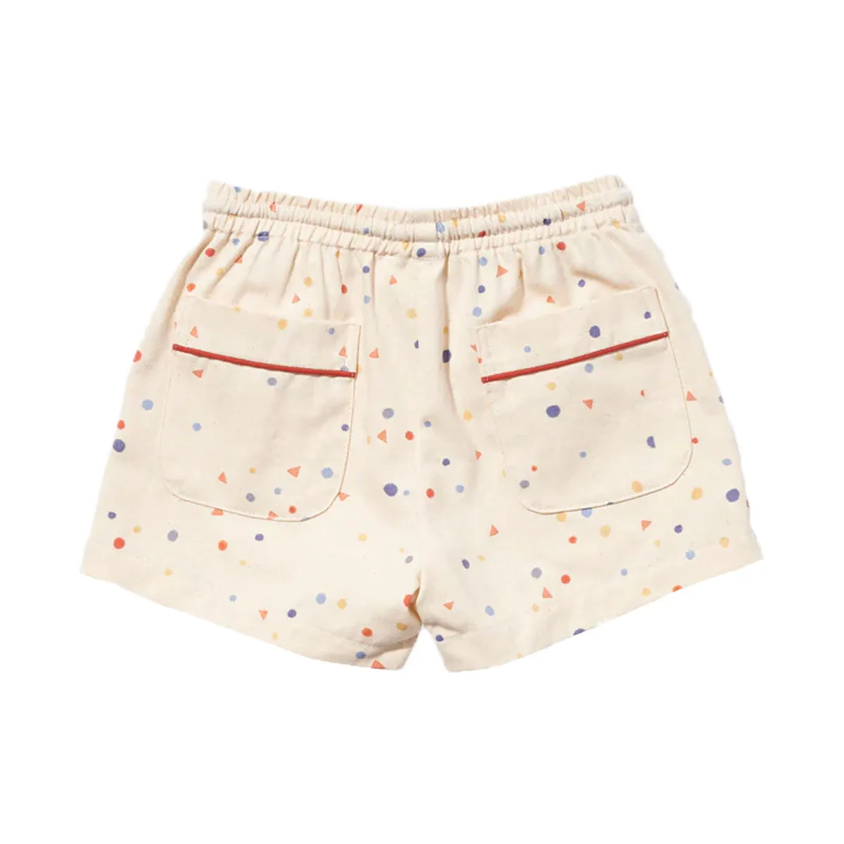 White Signature Dot Bingo Shorts